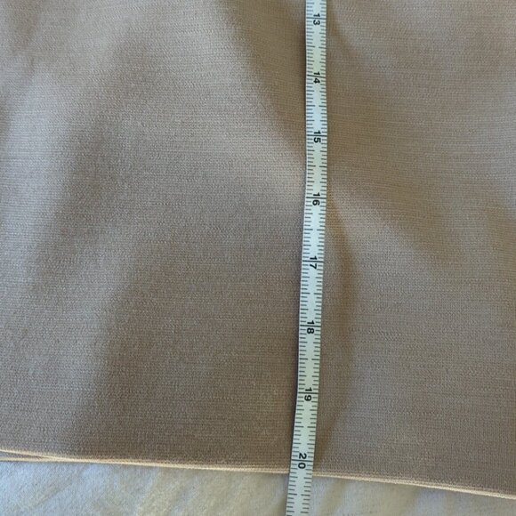 Valerie Stevens Pencil Skirt Size 4 Tan Pure Wool - Picture 6 of 8